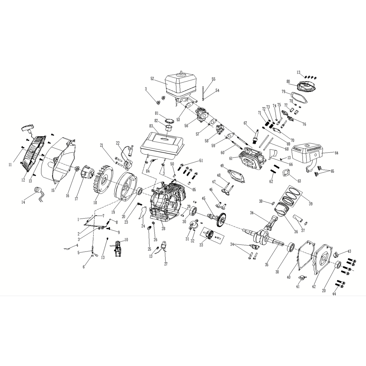 Мотопомпа бензиновая МП-1000