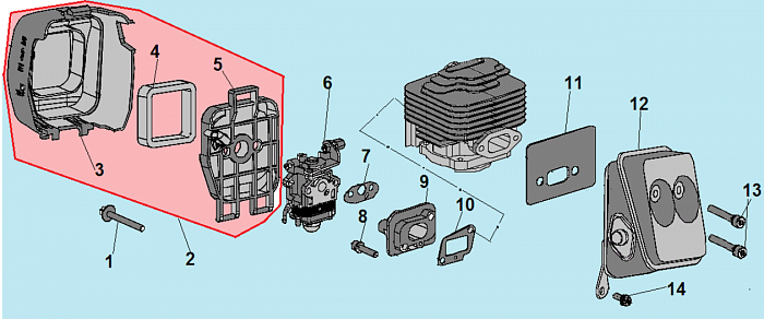 5 КАРБЮРАТОР - ФИЛЬТР ТРИММЕР CHAMPION Т333