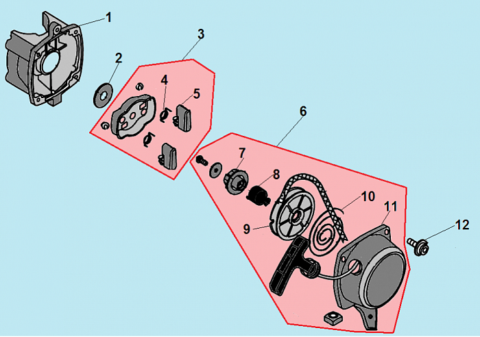 4 СТАРТЕР  ТРИММЕР CHAMPION Т256-2