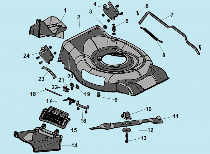 2 НОЖ - АДАПТЕР ГАЗОНОКОСИЛКА CHAMPION LM4622