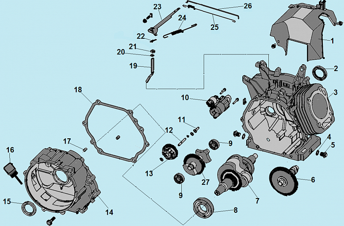 3 КАРТЕР - КОЛЕНВАЛ ГЕНЕРАТОР БЕНЗИНОВЫЙ СВАРОЧНЫЙ CHAMPION GW200AE