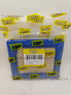 Фильтр воздушный B&S (аналог 491588) PRO (L-130мм, b-112мм, h-20мм), CHAMPION(IGP) 1500006