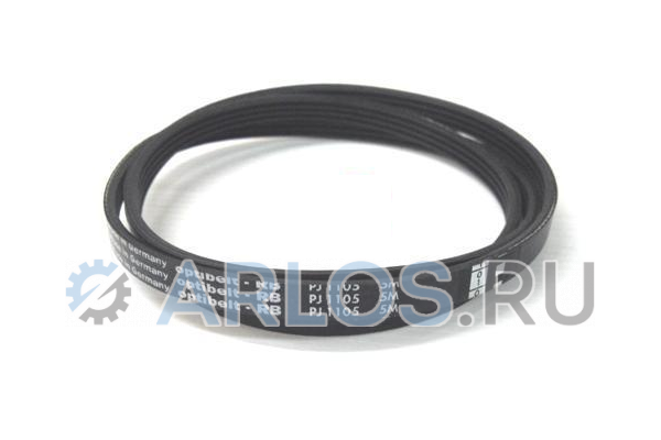 Ремень 1105 J4 Optibelt черный для стиральной машины Whirlpool 481935821005